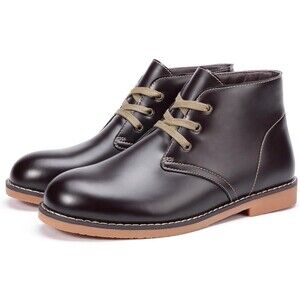 CAMEL CROWN Mens Classic Dress Chukka Boot Casual Leather Ankle Size 8